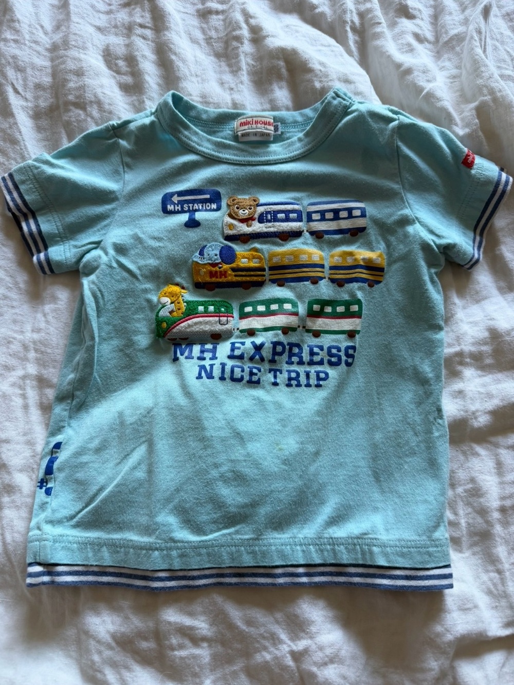 Miki House Hot Biscuit Train Themed Graphic Tee / size 3T (100)